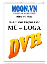 Bài giảng trọng tâm Mũ  Logarit - Đặng Việt Hùng